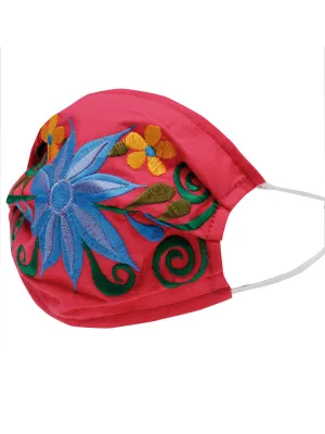 Floral Mexican Face Mask - Cubrebocas Bordado Floral - ID: 125591