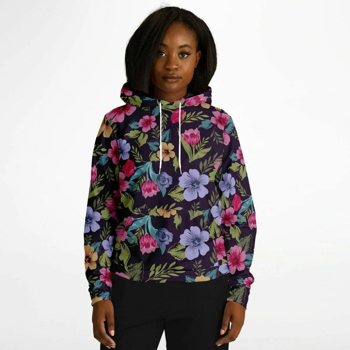 Floral Pattern Unisex Hoodie