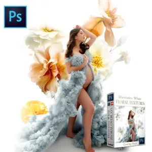Floral Texture Overlays: High Key & Back Lit