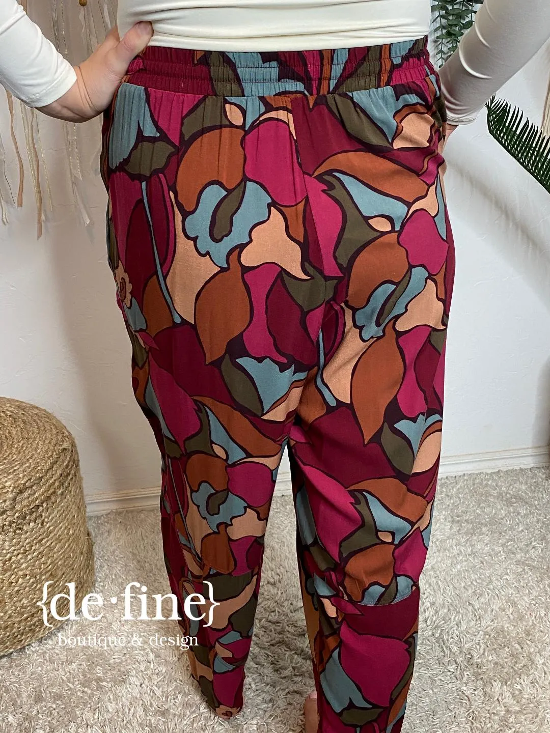 Floral Wide Leg Pants