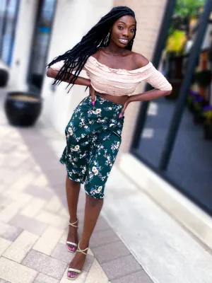 Floral Wrap Skirt