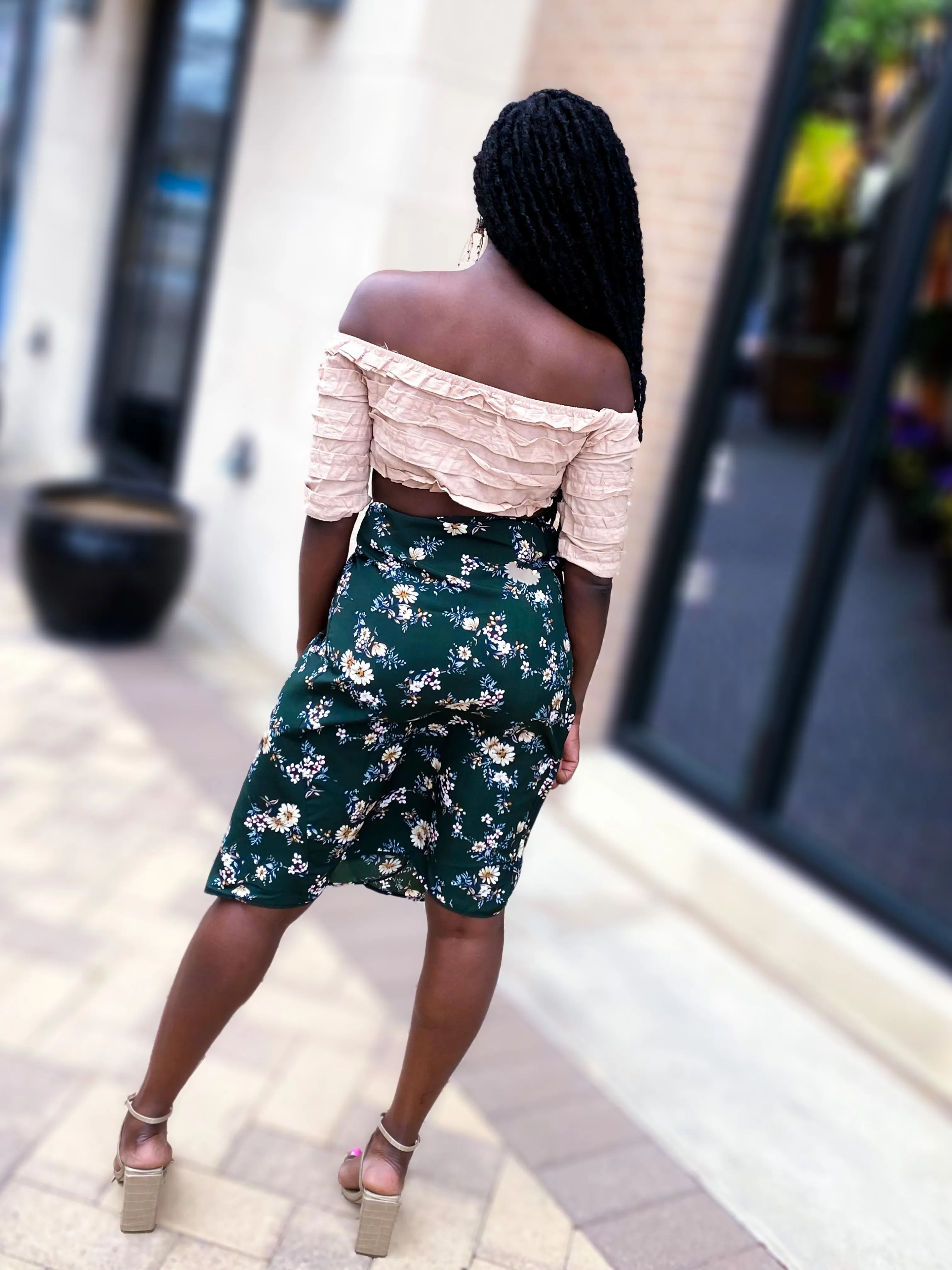 Floral Wrap Skirt