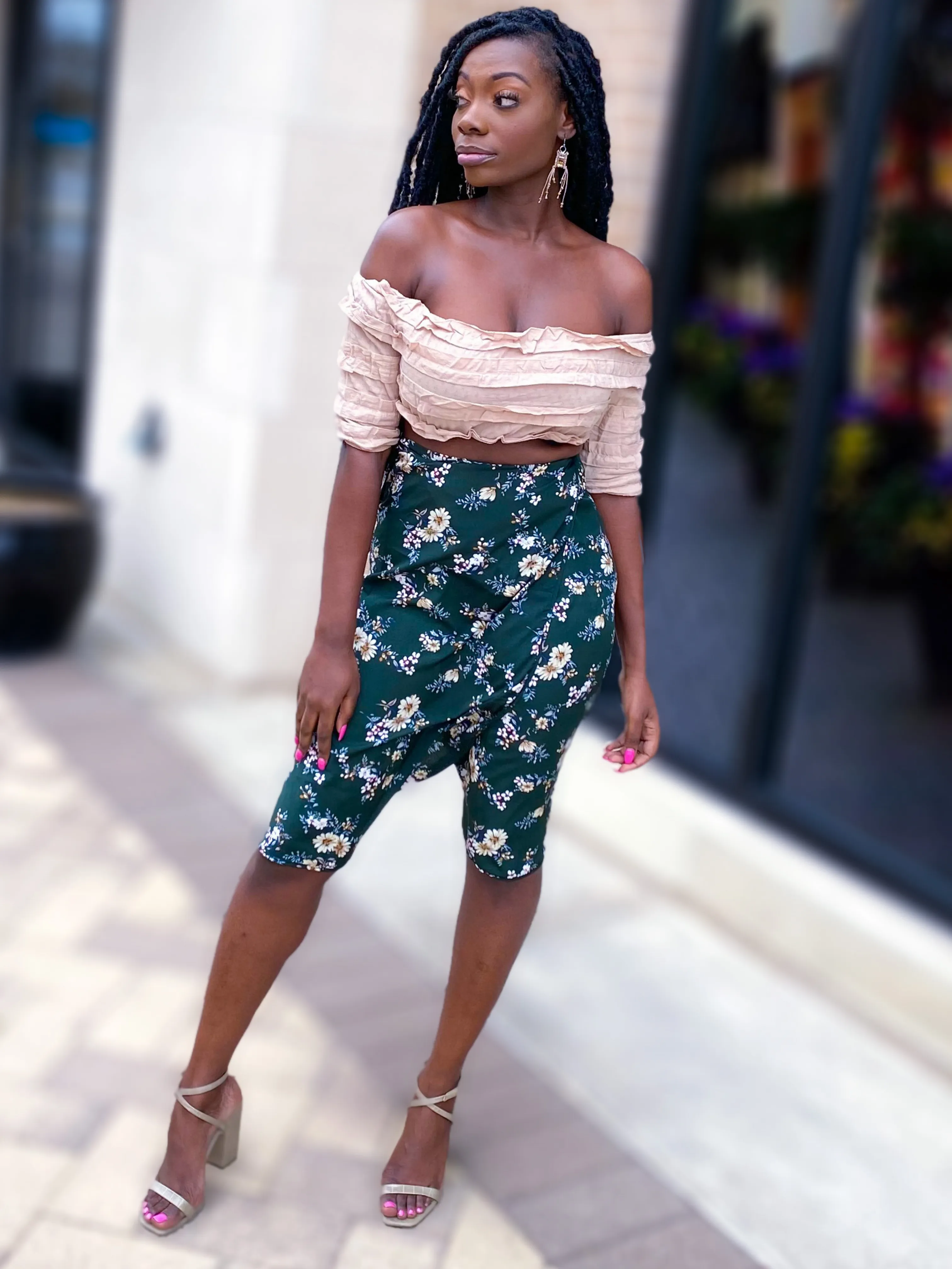 Floral Wrap Skirt
