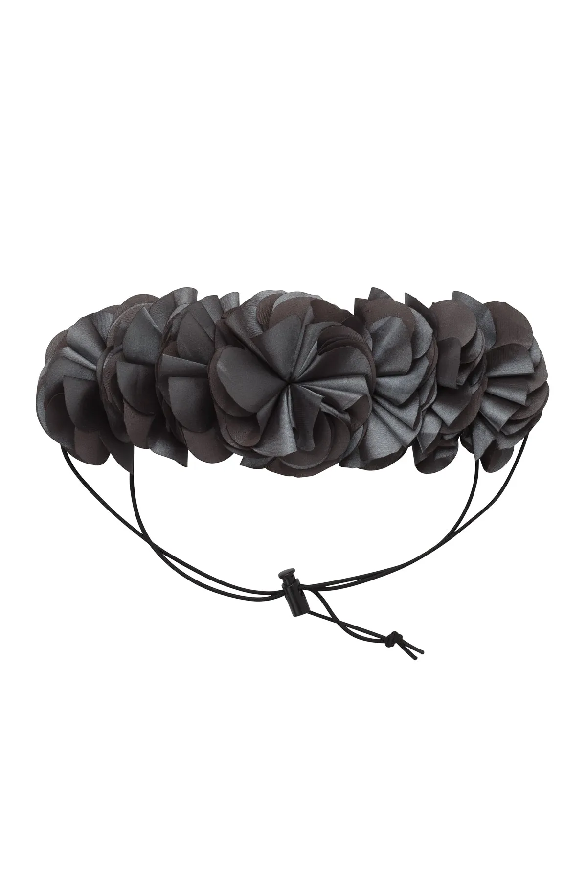 Floral Wreath Petit - Charcoal
