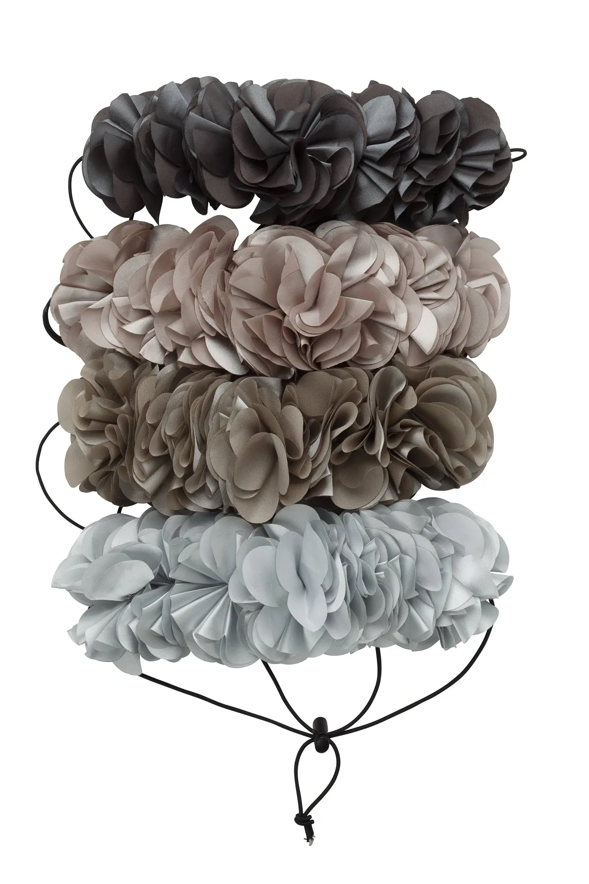 Floral Wreath Petit - Charcoal