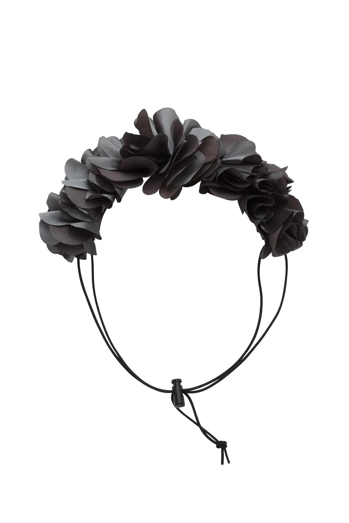 Floral Wreath Petit - Charcoal
