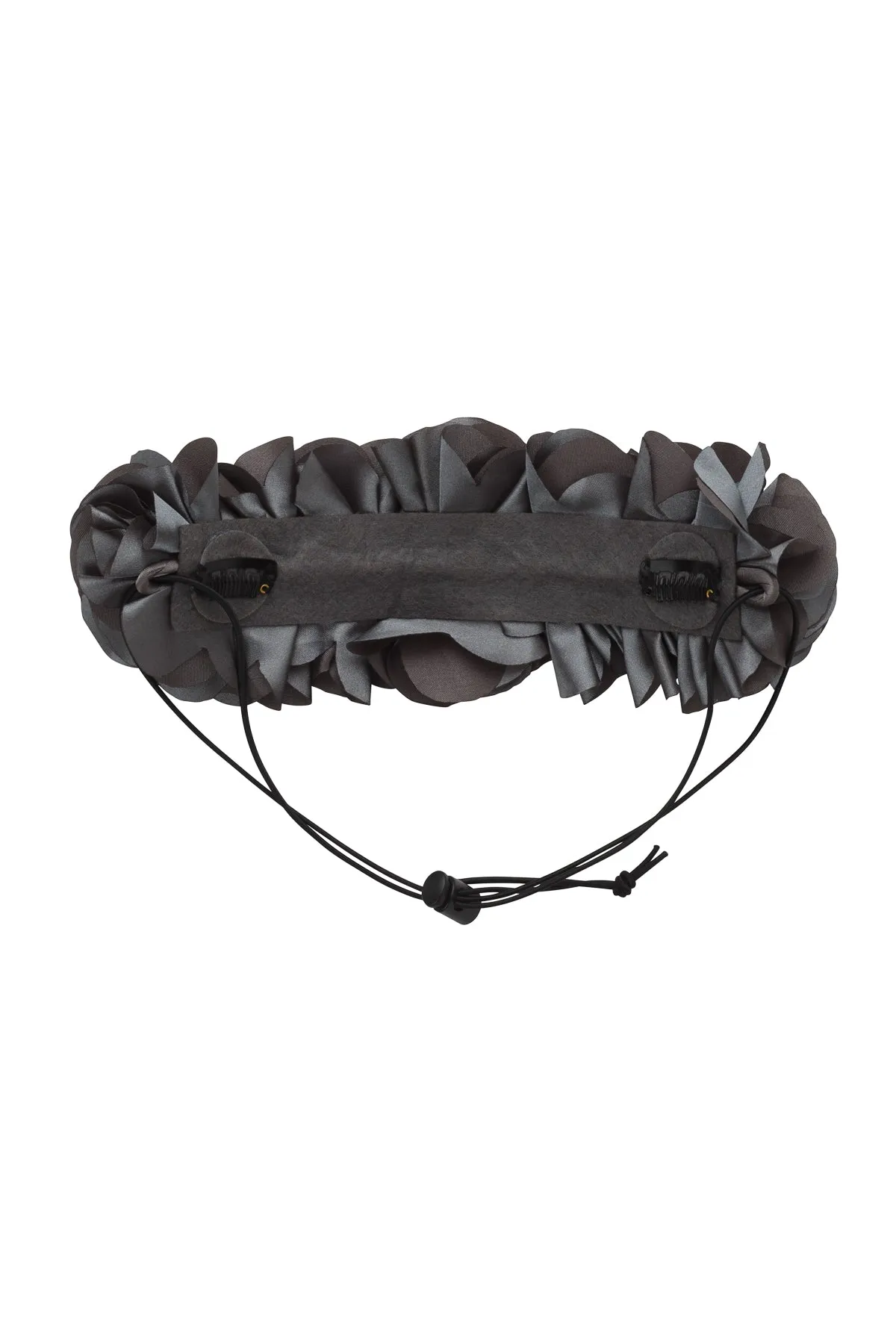 Floral Wreath Petit - Charcoal