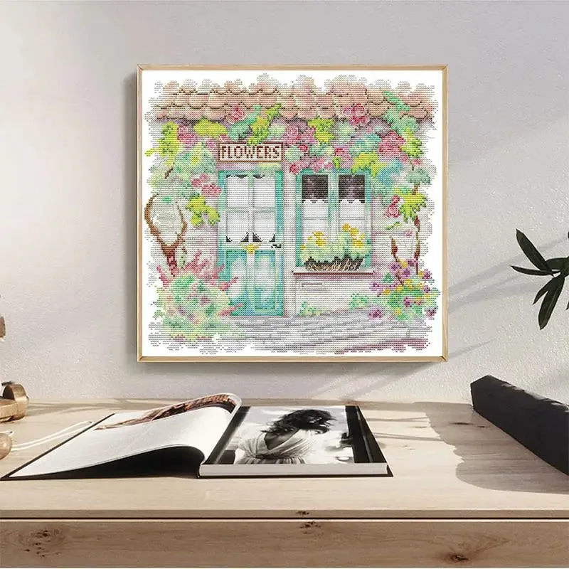 Flower Room Joy Sunday Cross Stitch