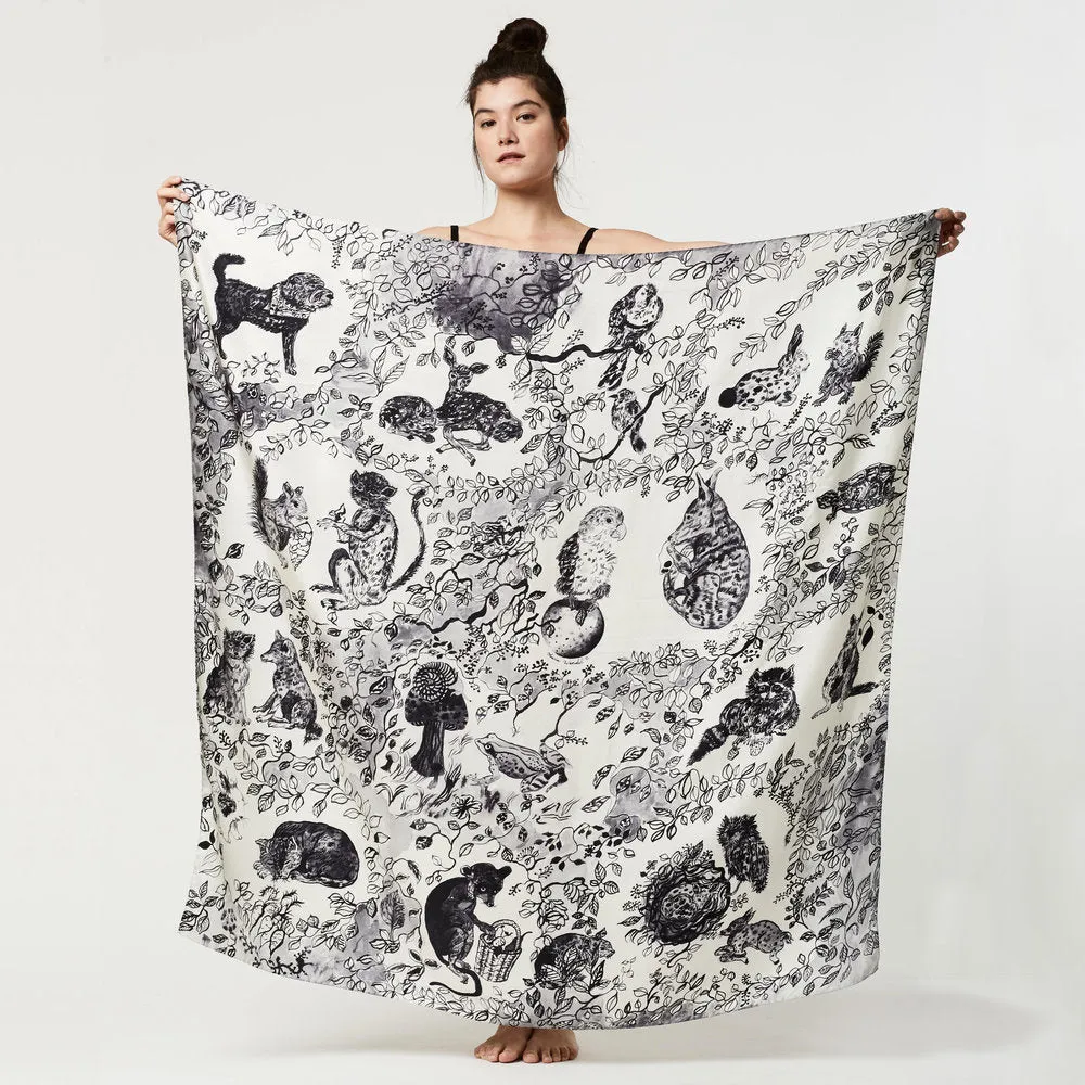 Forest Creatures Scarf