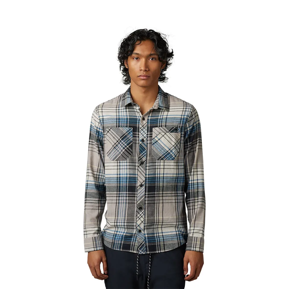 FOX TURNOUTS UTILITY FLANNEL LS SHIRT [TAUPE]