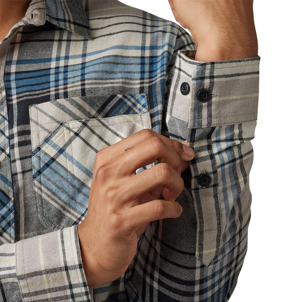 FOX TURNOUTS UTILITY FLANNEL LS SHIRT [TAUPE]