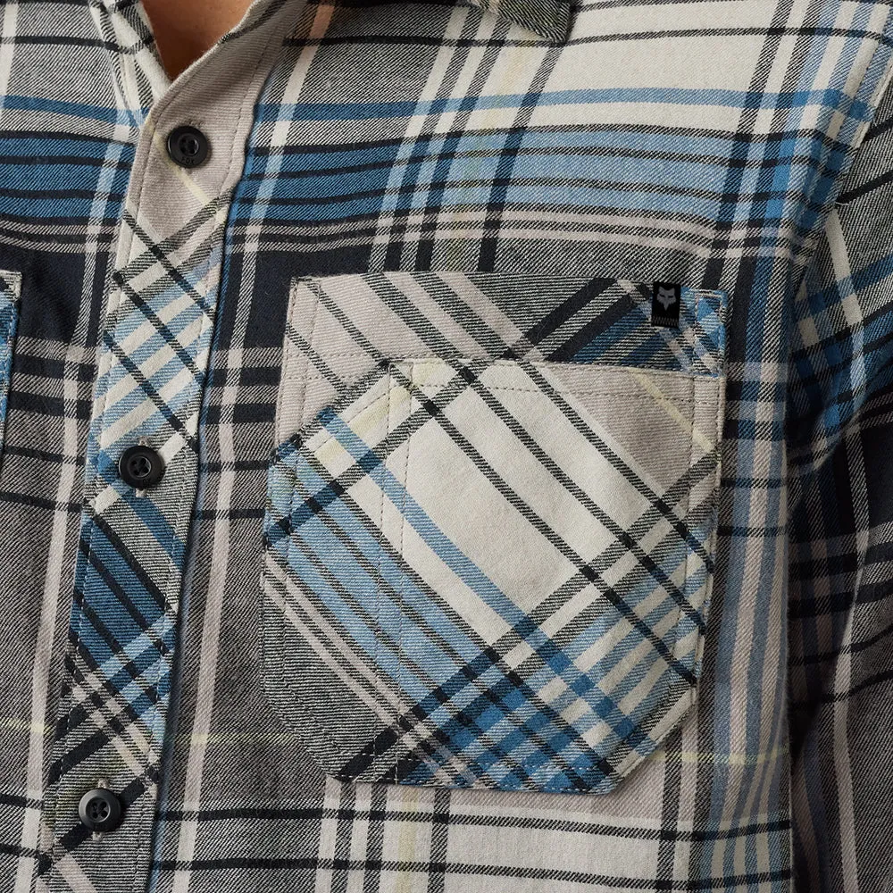 FOX TURNOUTS UTILITY FLANNEL LS SHIRT [TAUPE]