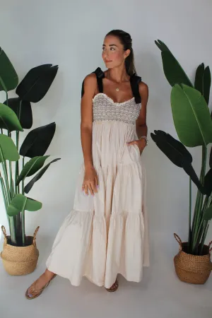 Free People Bluebell Solid Maxi Vacation Sand