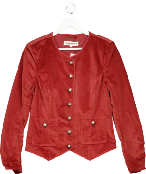 Free People Brown Becky Velvet Jacket UK M