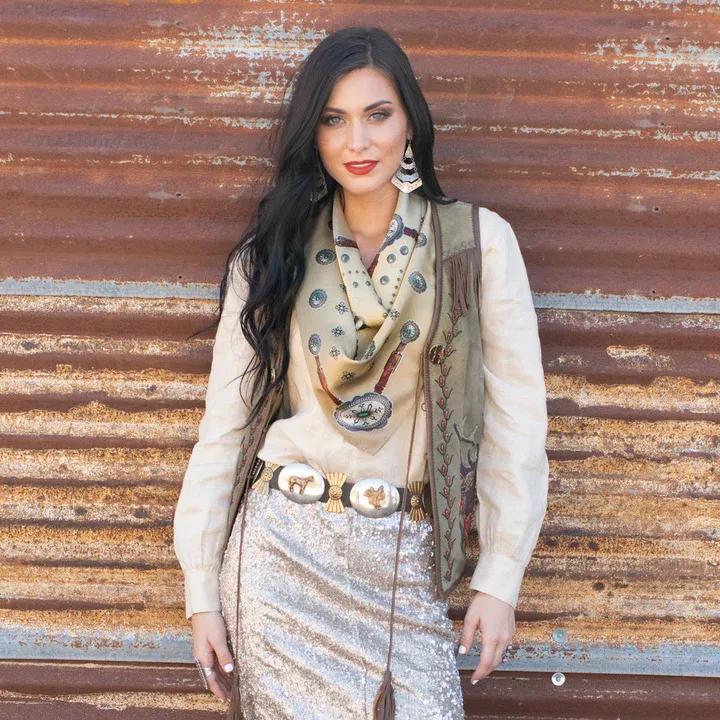 Fringe Scarves Flagstaff Antique Tan