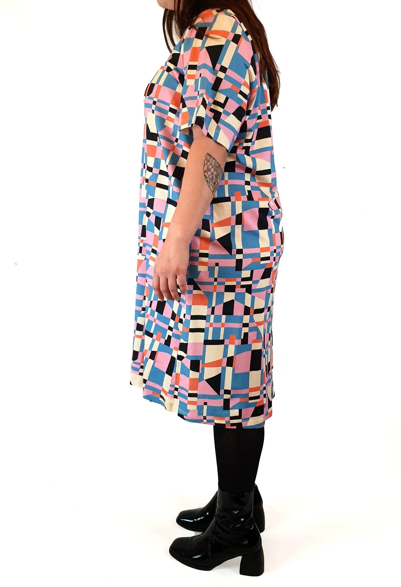Frock Me Out colourful tee shirt dress size XL