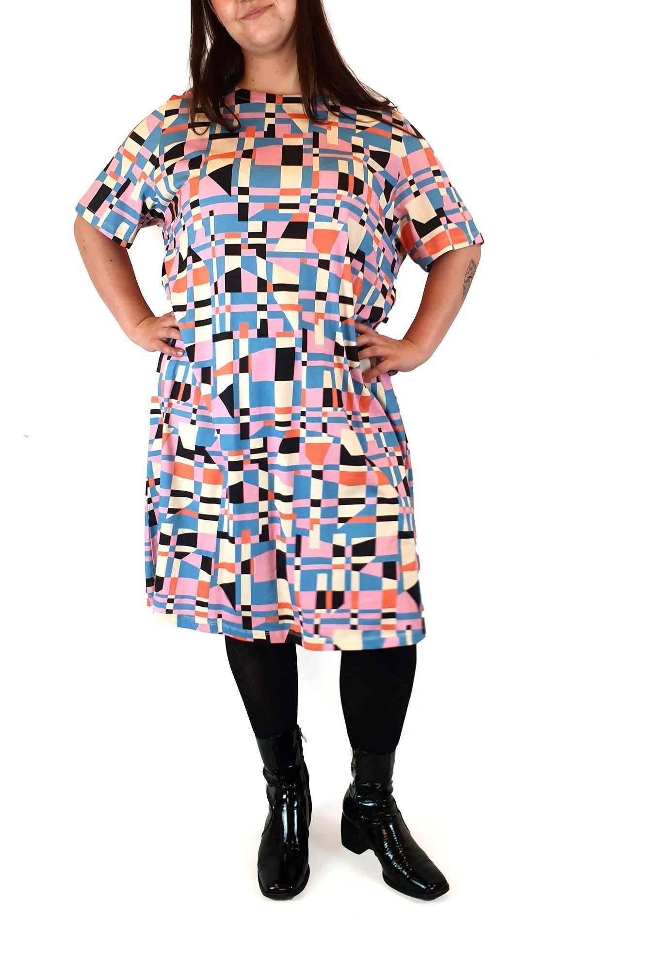 Frock Me Out colourful tee shirt dress size XL