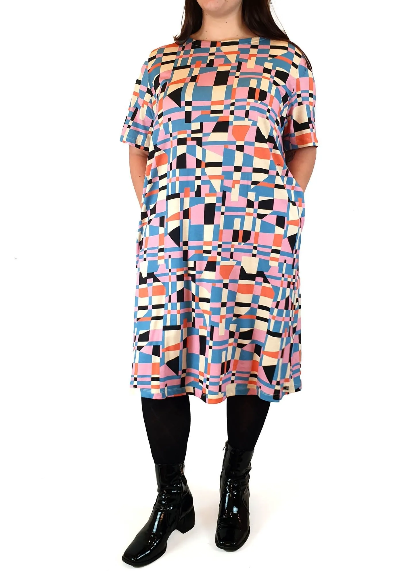 Frock Me Out colourful tee shirt dress size XL