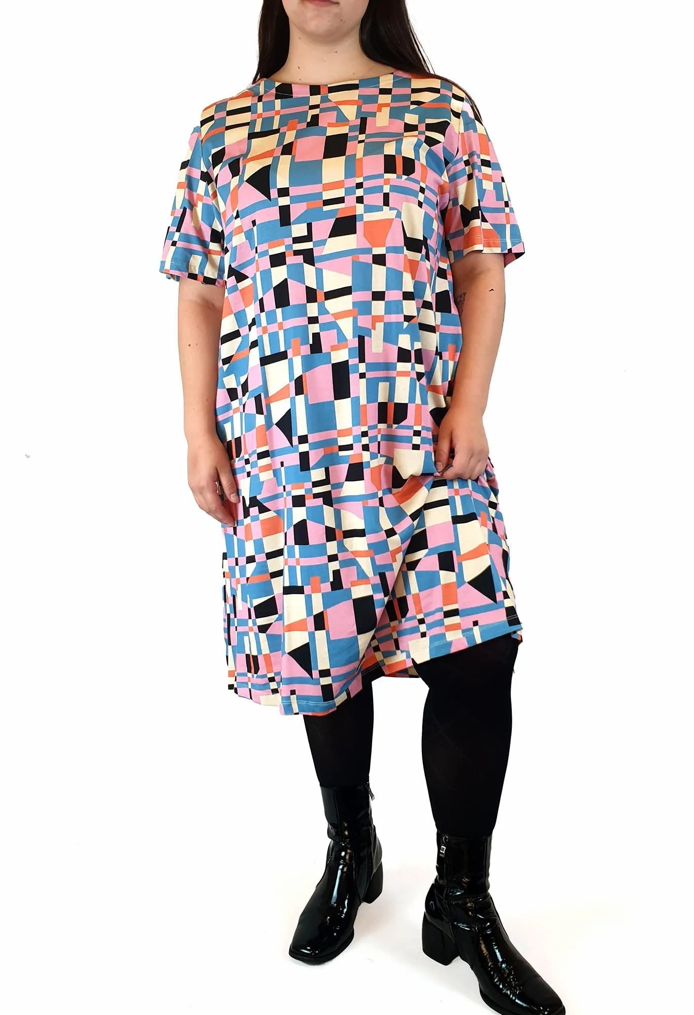 Frock Me Out colourful tee shirt dress size XL