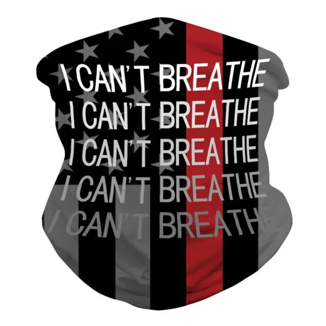 FS Black Lives Matter Mask Bandana Headband George Floyd I Can't Breathe Half Face Scarf Motorcycle Cycling Neck Scarfs