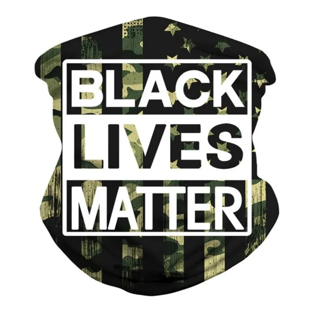FS Black Lives Matter Mask Bandana Headband George Floyd I Can't Breathe Half Face Scarf Motorcycle Cycling Neck Scarfs