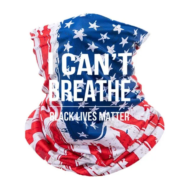 FS Black Lives Matter Mask Bandana Headband George Floyd I Can't Breathe Half Face Scarf Motorcycle Cycling Neck Scarfs