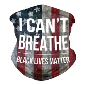 FS Black Lives Matter Mask Bandana Headband George Floyd I Can't Breathe Half Face Scarf Motorcycle Cycling Neck Scarfs