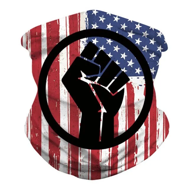 FS Black Lives Matter Mask Bandana Headband George Floyd I Can't Breathe Half Face Scarf Motorcycle Cycling Neck Scarfs