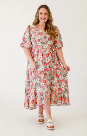 Garden Tour Floral Wrap Dress