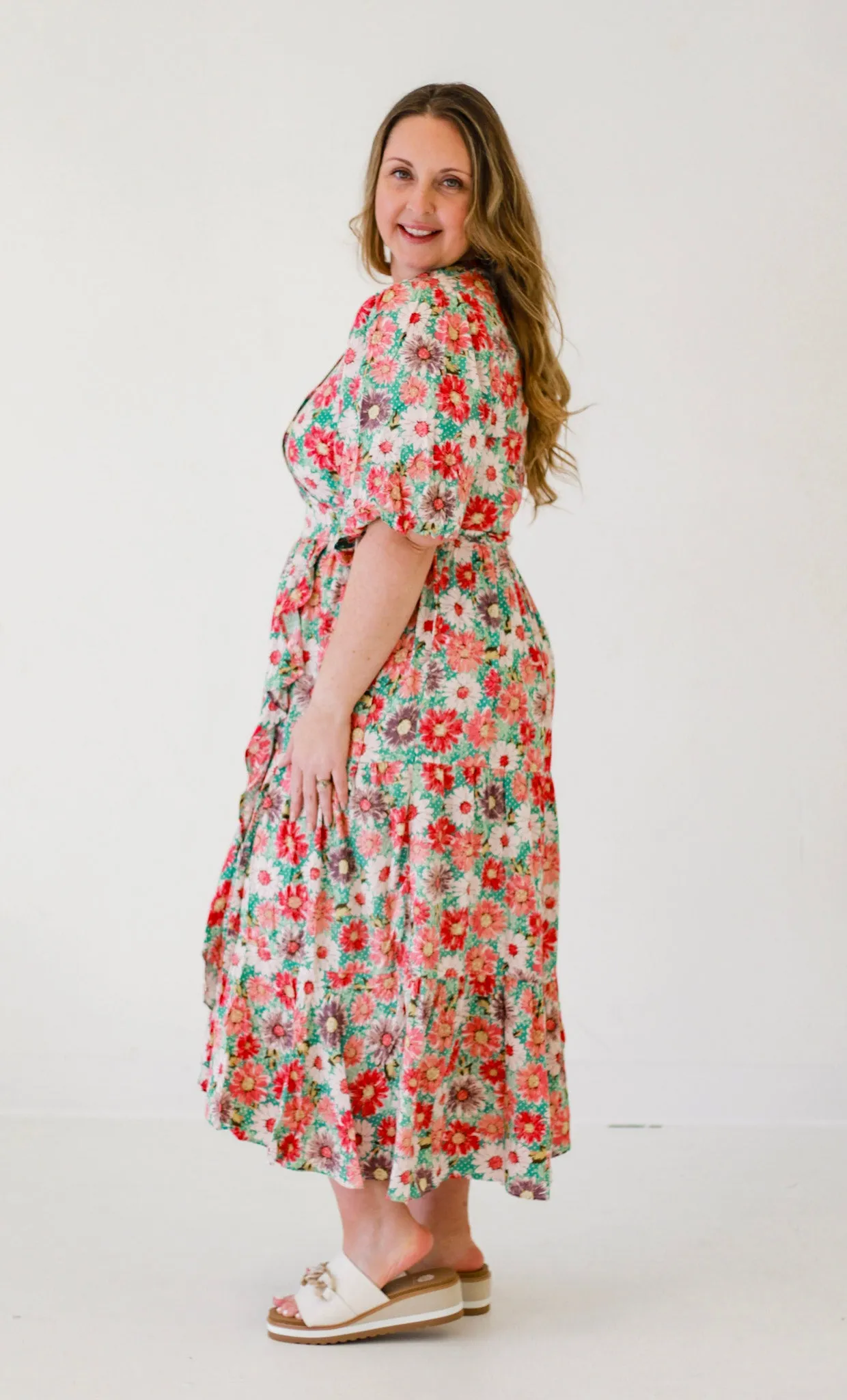 Garden Tour Floral Wrap Dress