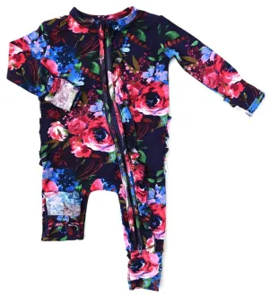 Gigi and Max Gabriella Floral Ruffle Zip One Piece
