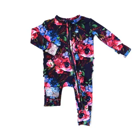 Gigi and Max Gabriella Floral Ruffle Zip One Piece