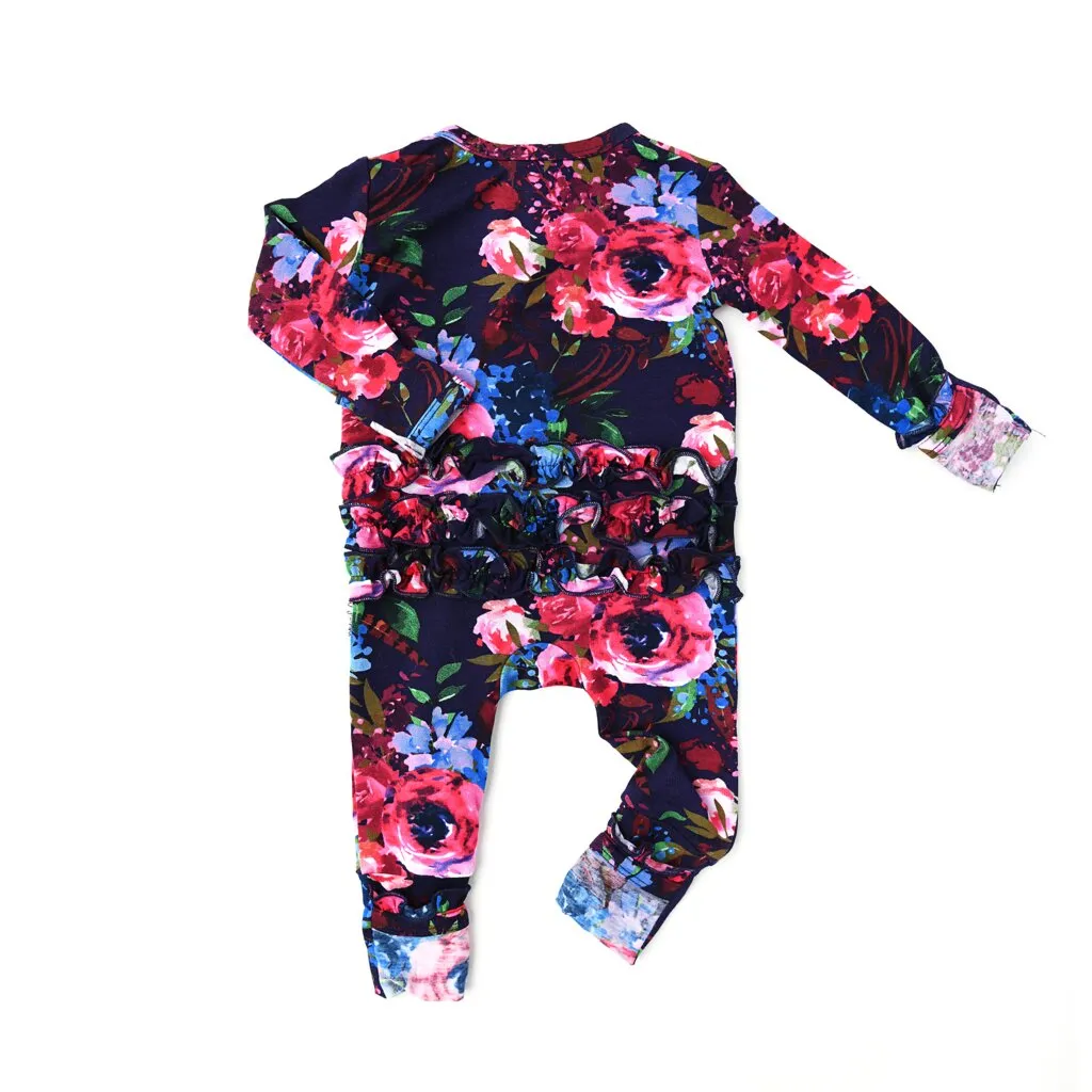 Gigi and Max Gabriella Floral Ruffle Zip One Piece