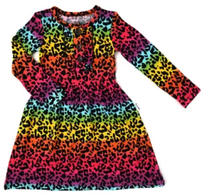 Gigi and Max Lisa Rainbow Leopard Tutu Dress