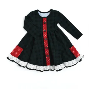 Gigi and Max Miles & Ivy Ruffle Button Dress