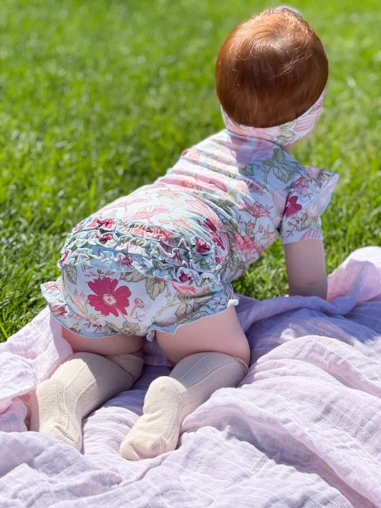Gigi and Max Sutton Floral Ruffle Bummies