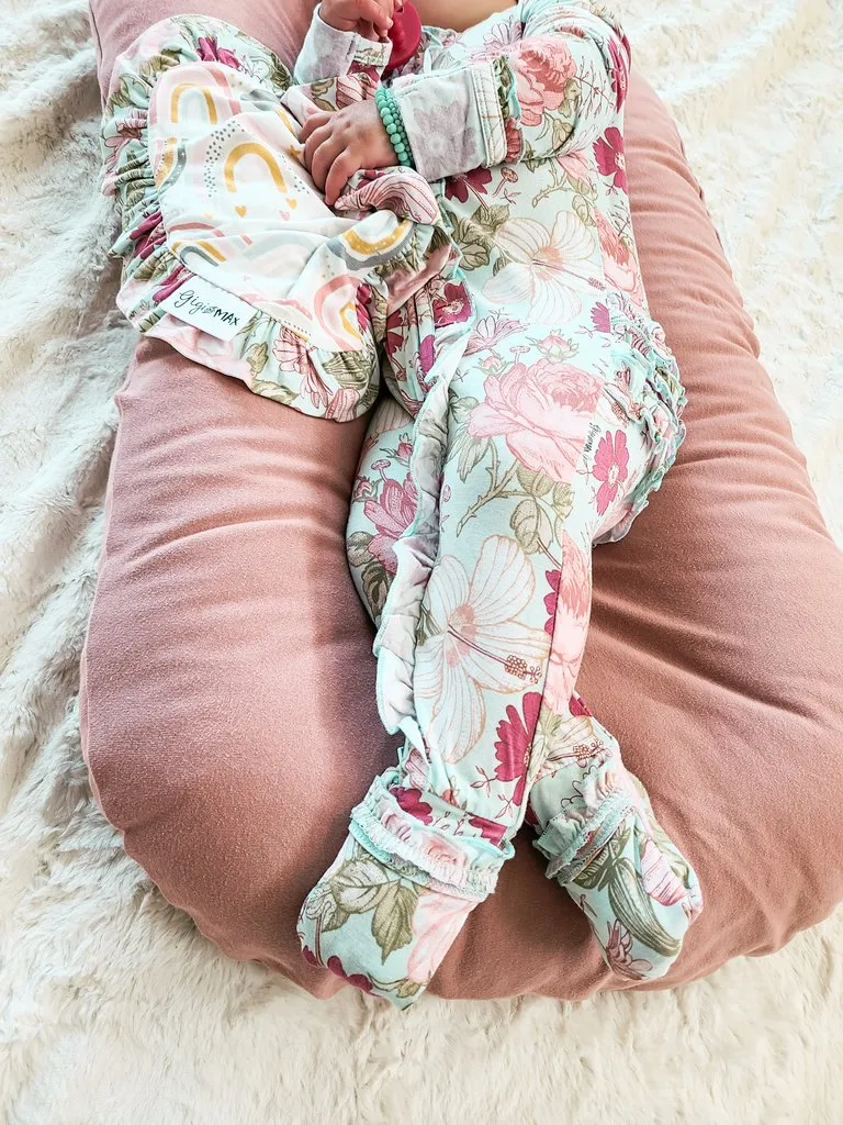 Gigi and Max Sutton Floral Ruffle Zip One Piece