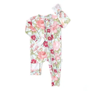 Gigi and Max Sutton Floral Ruffle Zip One Piece