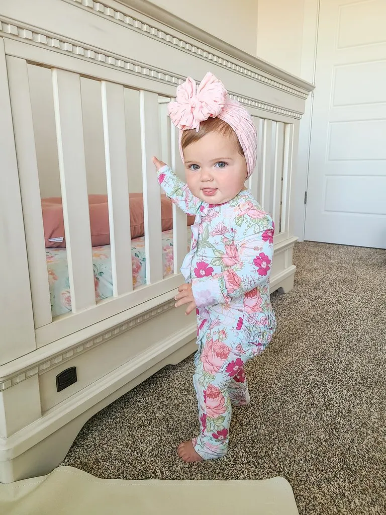 Gigi and Max Sutton Floral Ruffle Zip One Piece