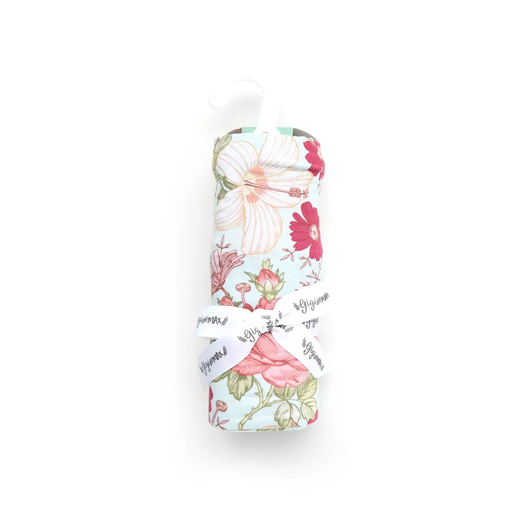 Gigi and Max Sutton Floral Swaddle Blanket & Headband Set