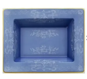 Ginori Rectangular Vide Poche Oriente Italiano Pervinca