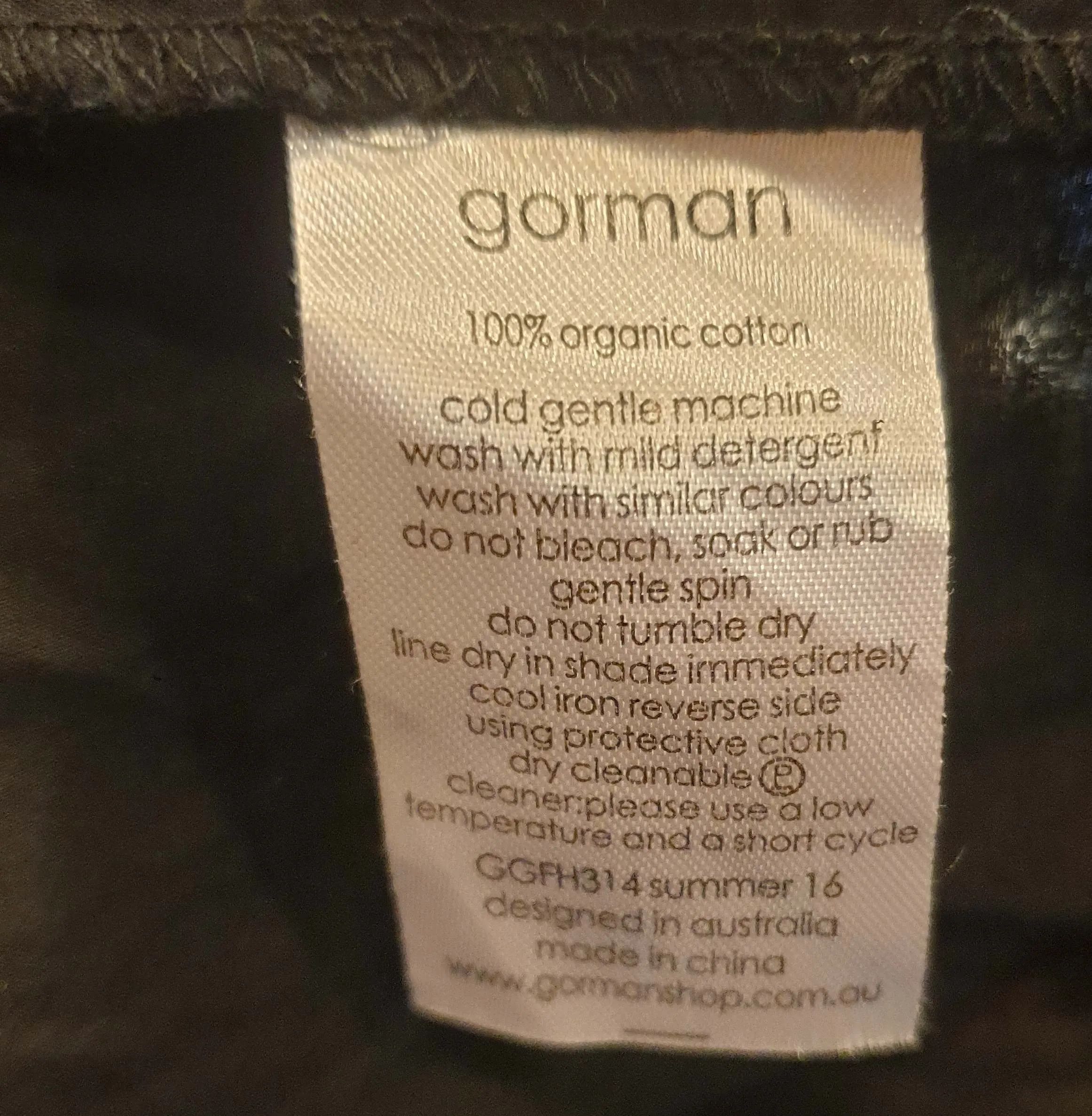 Gorman black cotton bell sleeved dress size 12