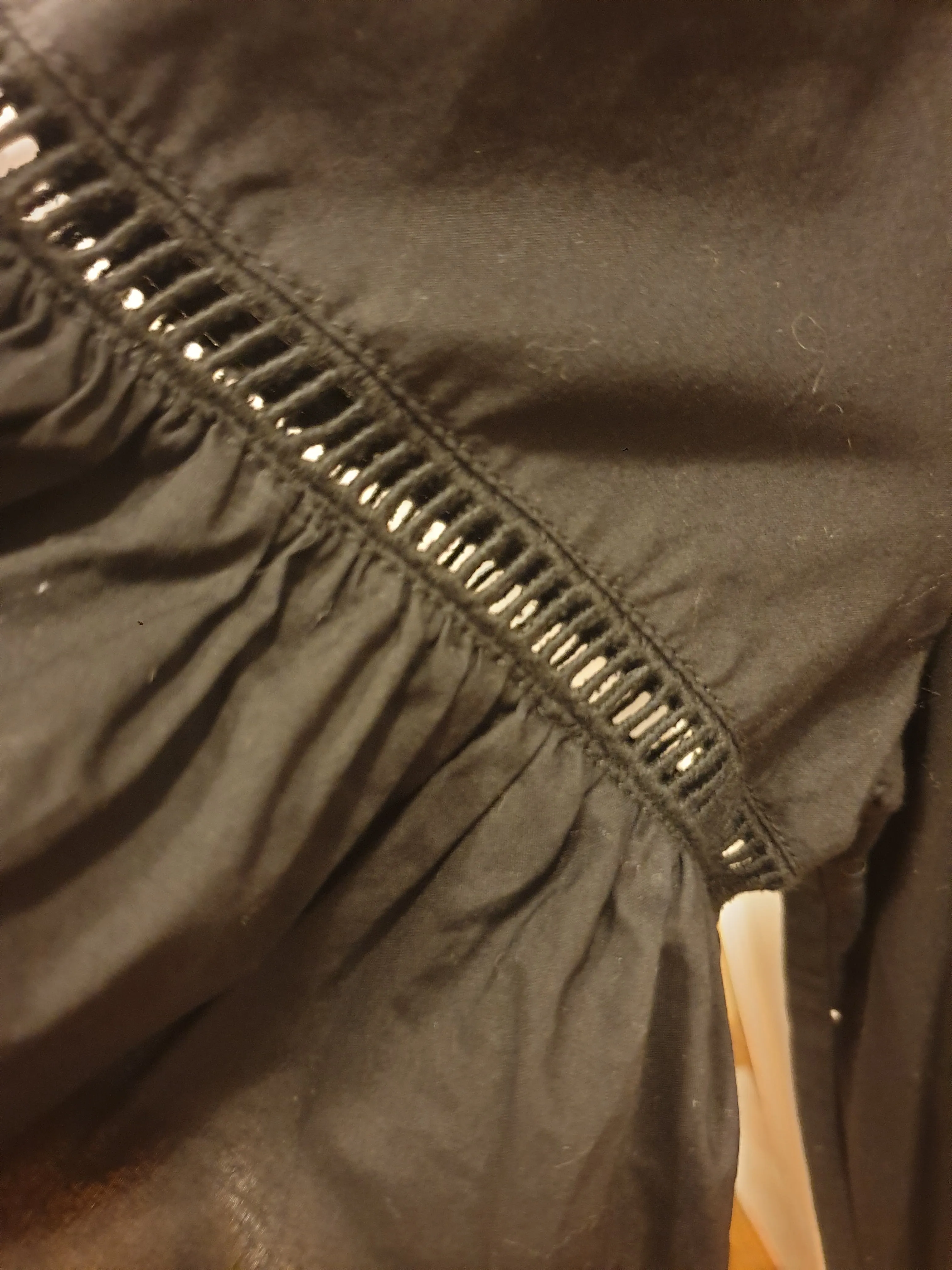 Gorman black cotton bell sleeved dress size 12