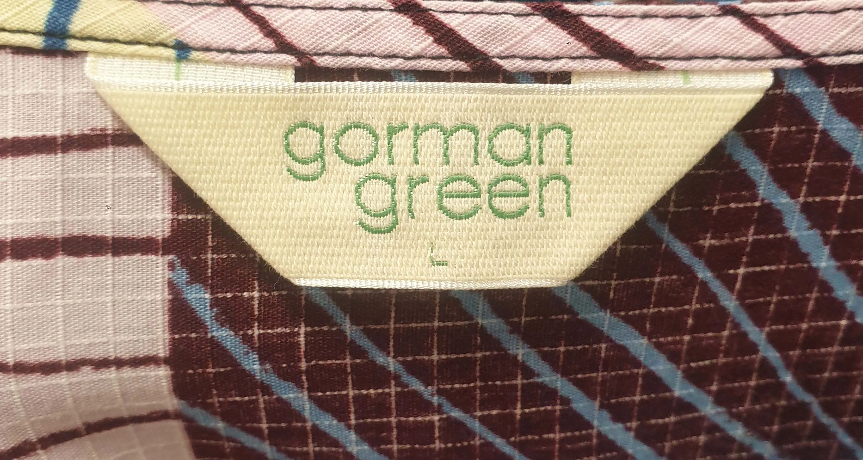 Gorman colourful check and striped print dress size L