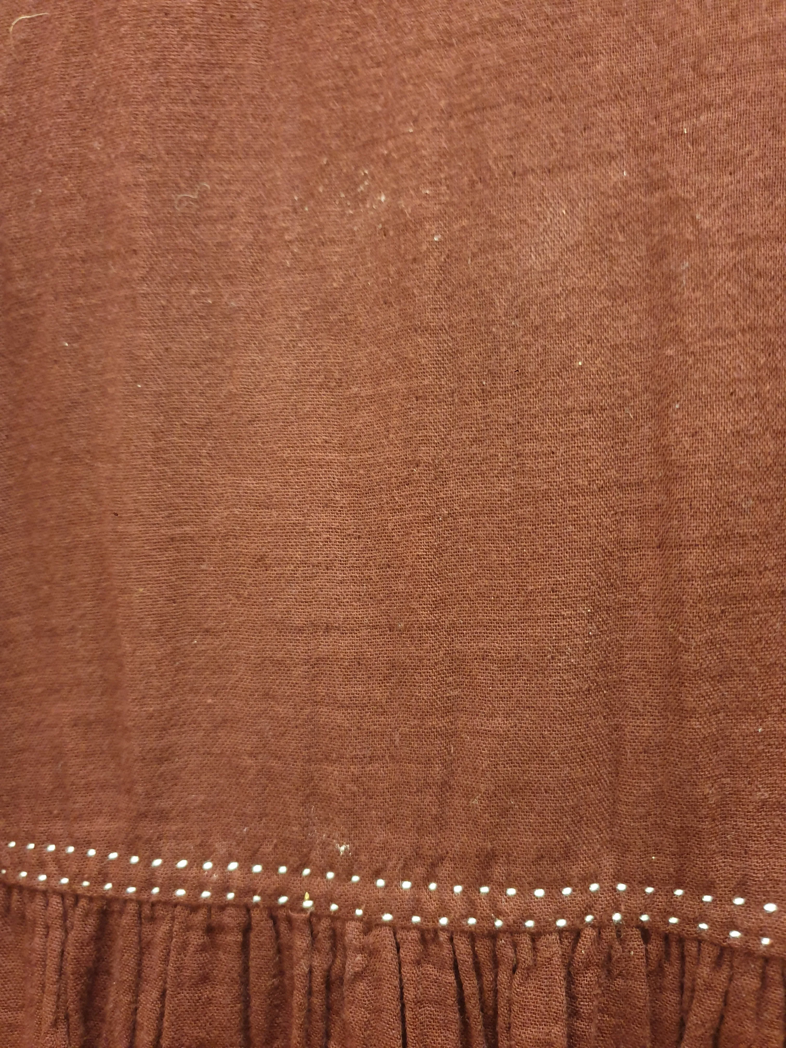Gorman deep red cotton long sleeve dress with contrasting stitching size 12