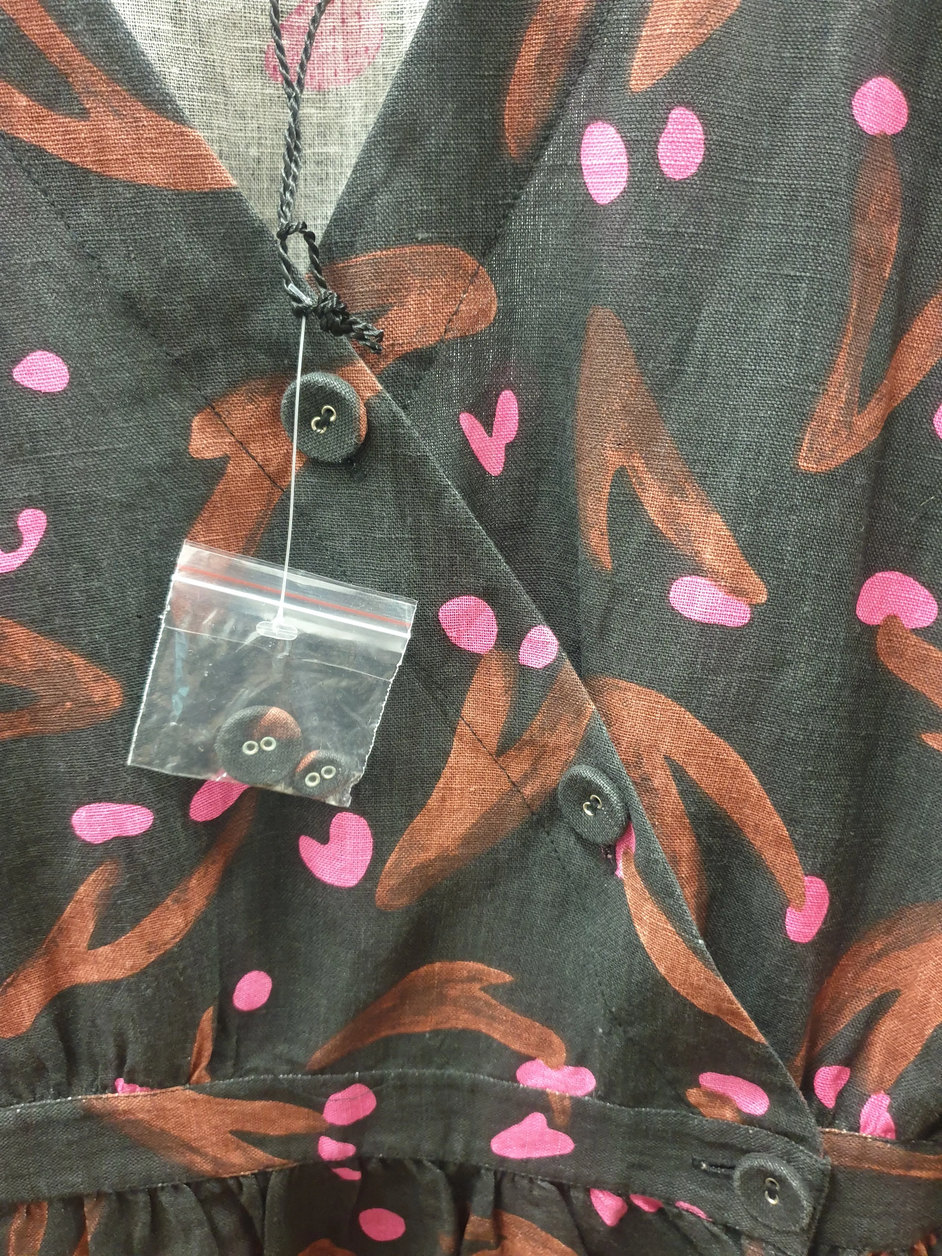 Gorman   Jamilla Okubo black and pink print dress size 8