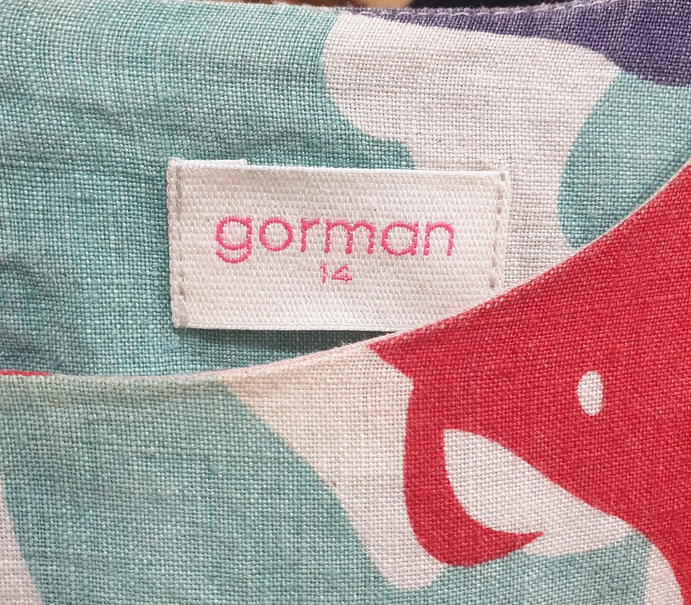 Gorman paint splatter print dress size 14
