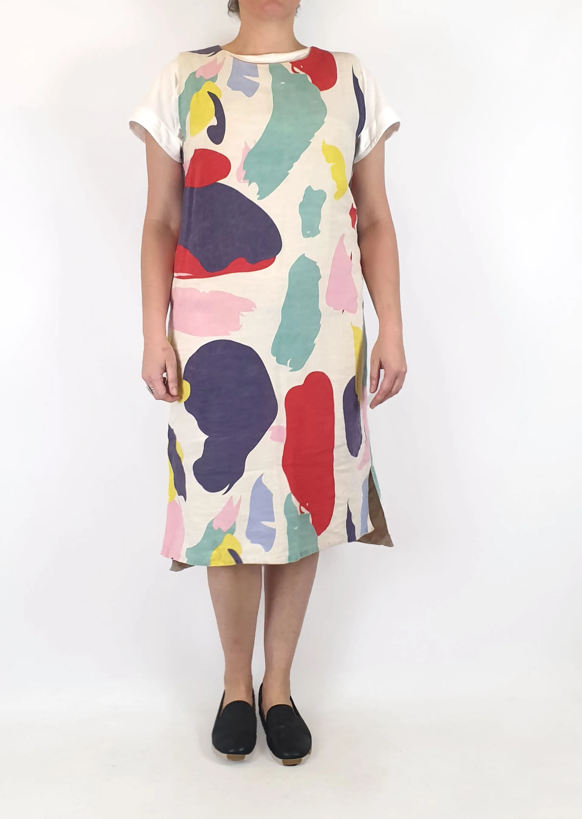 Gorman paint splatter print dress size 14