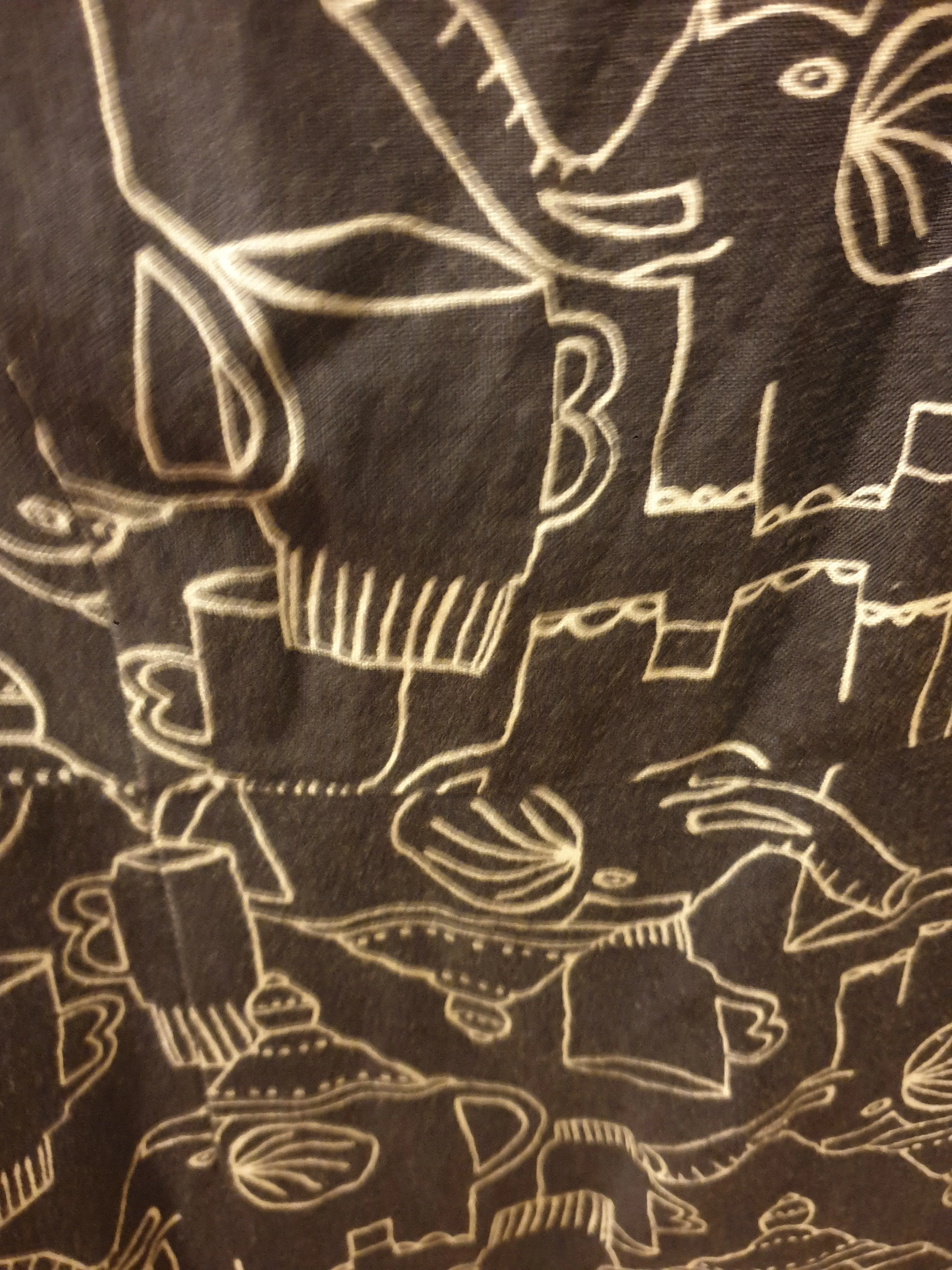 Gorman x Monika Forsberg black dress with elephants and tea print size 12