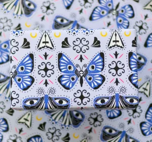 Gothic Moth Gift Wrap (1 Sheet)